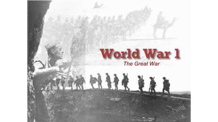 The Great War. MAIN Causes for War in Europe 1.M ilitarism Building up of armies 2.A lliance Systems 3.I mperialism 4.N ationalism A devotion to the interest.