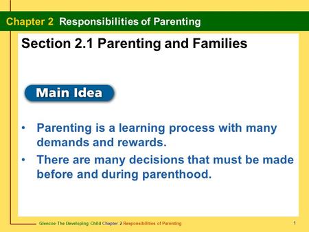 Section 2.1 Parenting and Families