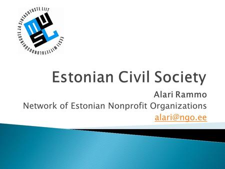 Alari Rammo Network of Estonian Nonprofit Organizations