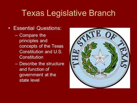 Texas Legislative Branch