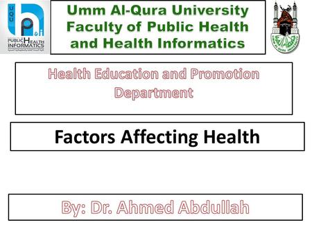 Factors Affecting Health