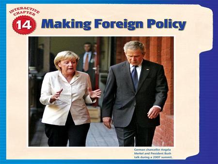 Making Foreign Policy. Section 2: How Domestic Actors Affect Foreign Policy Chapter 14: Making Foreign Policy.