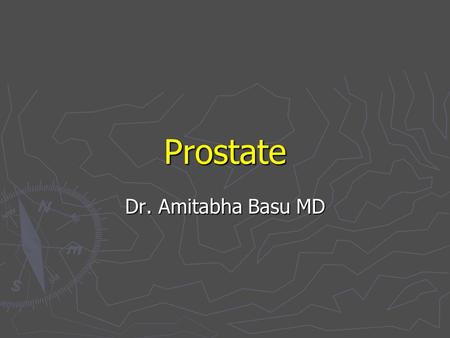 Prostate Dr. Amitabha Basu MD.