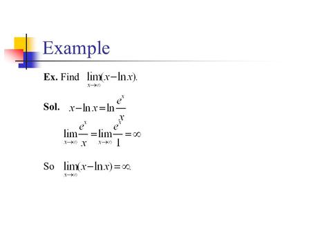 Example Ex. Find Sol. So. Example Ex. Find (1) (2) (3) Sol. (1) (2) (3)