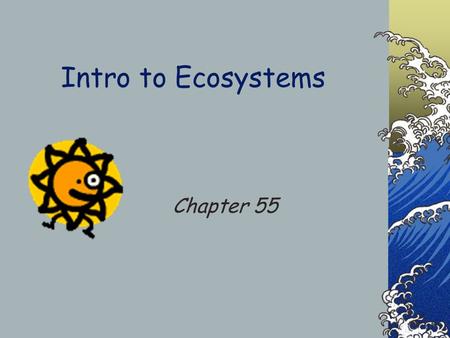 Intro to Ecosystems Chapter 55. Ecosystems All abiotic factors & species.