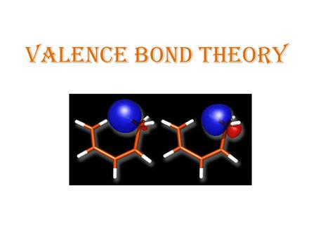 VALENCE BOND THEORY. Valence Bond Theory (VB – T) Introduced by Heilter and London (1927), after which this theory also known as London Forces. Based.