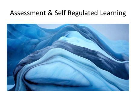 Assessment & Self Regulated Learning