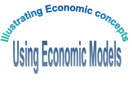 Theories or Models An Economic model is a simplified way to explain how the economy (or parts of it) work and to make predictions about what could happen.