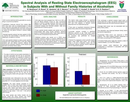 Spectral Analysis of Resting State Electroencephalogram (EEG) in Subjects With and Without Family Histories of Alcoholism Spectral Analysis of Resting.