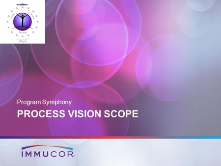 Program Symphony Process Vision Scope.