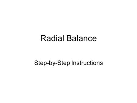 Radial Balance Step-by-Step Instructions. Fold paper in half along the diagonal.