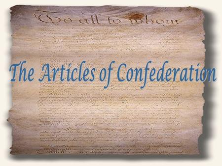 Review the Articles of Confederation Page 132 in your text book Compare yours to the real thing? What are the weaknesses and are you surprised?