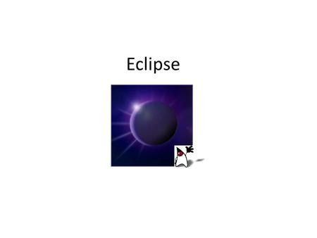 Eclipse. An IDE is an Integrated Development Environment Different IDEs meet different needs BlueJ, DrJava are designed as teaching tools Emphasis is.