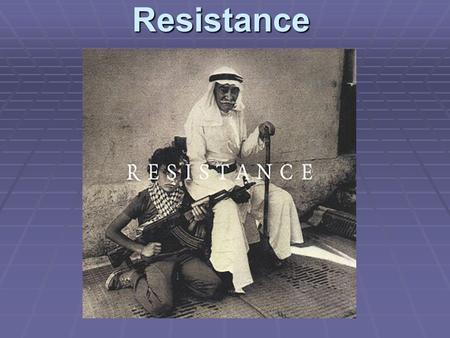 Resistance. Resistance  As space narrows the resistance to movement increases.