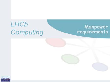 LHCbComputing Manpower requirements. Disclaimer m In the absence of a manpower planning officer, all FTE figures in the following slides are approximate.