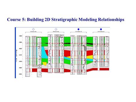 Course 5: Building 2D Stratigraphic Modeling Relationships.