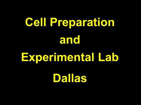 Cell Preparation and Experimental Lab Dallas. Cell Lab – Dallas.