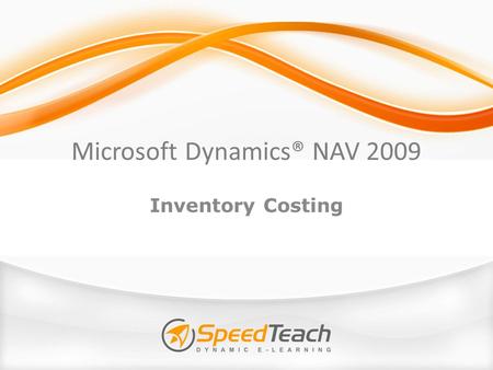 Microsoft Dynamics® NAV 2009