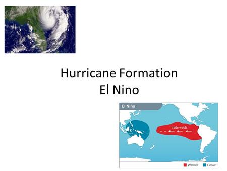 Hurricane Formation El Nino. Warm-up: water cycle review. Label the arrows with these terms: What are the 2 possibilities for precipitation that hits.