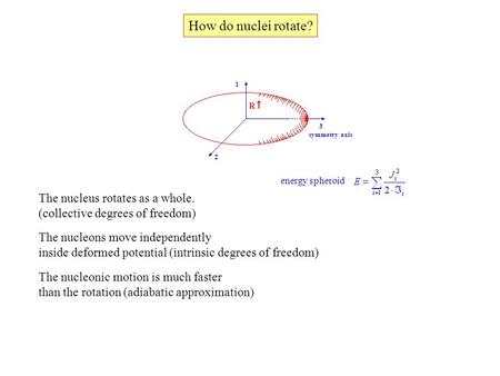 How do nuclei rotate? The nucleus rotates as a whole.