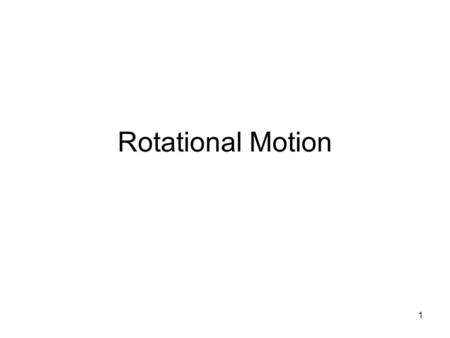 1 Rotational Motion. Circular Motion An object moving in a circle at a constant speed is accelerated Centripetal acceleration depends upon the object’s.