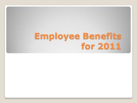Employee Benefits for 2011 New HRA Benefits Chiropractic.