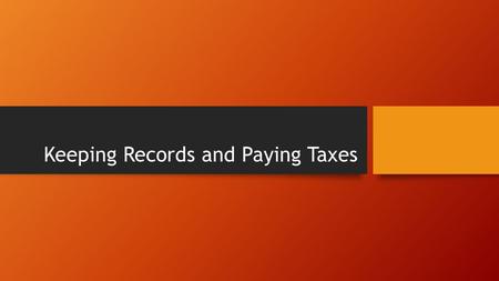 Keeping Records and Paying Taxes. Organizing Your Financial Records Financial records documents such as bank statements, motor vehicle titles, insurance.