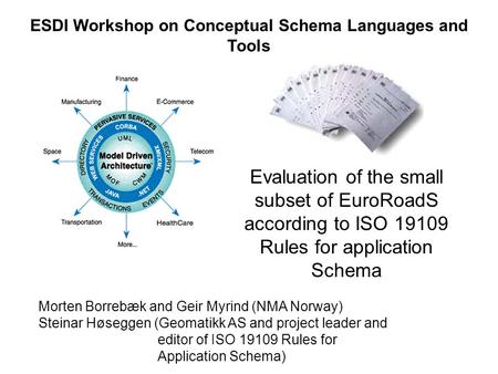 ESDI Workshop on Conceptual Schema Languages and Tools