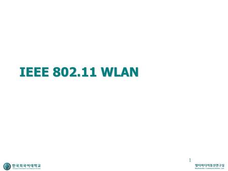 IEEE 802.11 WLAN.
