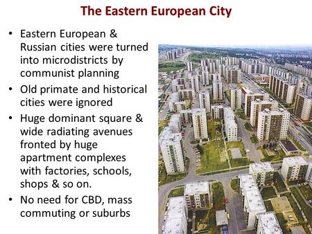 The Eastern European City