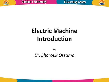 Electric Machine Introduction