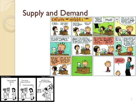 Supply and Demand 1. Demand Demand represents the behavior of buyers. A Demand Curve A Demand Curve shows the quantity demanded at different prices. Quantity.