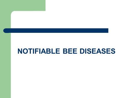 NOTIFIABLE BEE DISEASES. PROTECTION OF BEE COLONIES bee-keeper: spring-wintering: checks: every three weeks (bees, brood) examination before wandering: