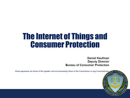 The Internet of Things and Consumer Protection