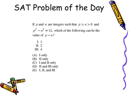 SAT Problem of the Day.
