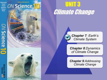 UNIT 3 Climate Change 1.