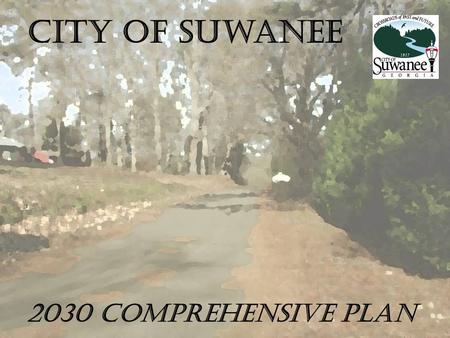 City of Suwanee 2030 comprehensive plan. TODAY’S AGENDA Process Update Community Agenda Framework “Compass” Review  Images and Questions  Comp Plan.