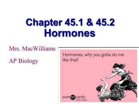 Mrs. MacWilliams AP Biology