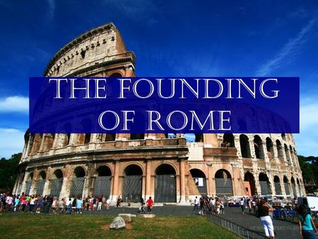 The Founding of Rome. Geography of Italy Italy is a peninsula in the center of the Mediterranean. The Apennines mountain range – “Backbone of Italy”