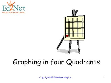 Copyright © Ed2Net Learning Inc.1 Graphing in four Quadrants.