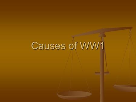Causes of WW1. The main players Kaiser Wilhelm II of Germany.