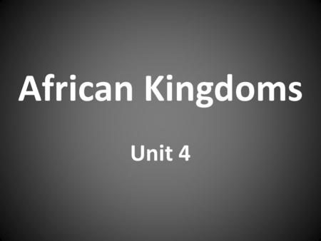 African Kingdoms Unit 4. Migration move from one country or region to another Examples: Environmental, Social, Economic, & Political Push-Pull Factors: