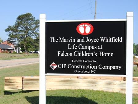 The following slides are photos of the current construction progress on the Marvin & Joyce Whitfield Life Campus.