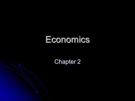 Economics Chapter 2. Types of Economies In a Command economy the government holds most property rights. Essentially government planners decide what goods.
