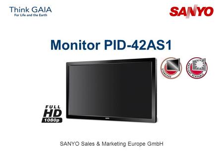 Monitor PID-42AS1 SANYO Sales & Marketing Europe GmbH.