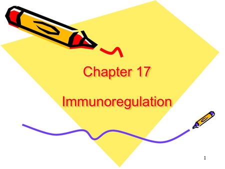 Chapter 17 Immunoregulation