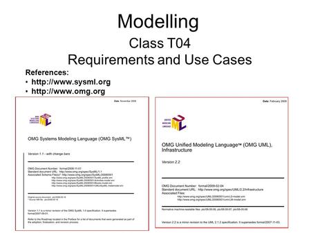 Requirements and Use Cases