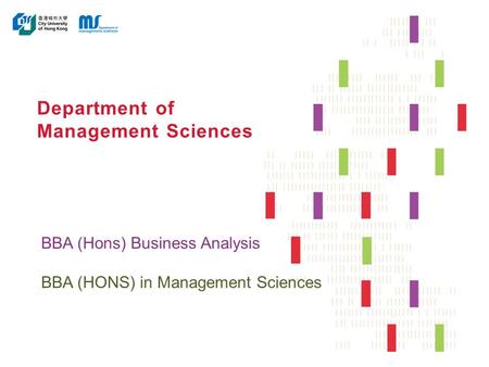 Department of Management Sciences BBA (Hons) Business Analysis BBA (HONS) in Management Sciences.
