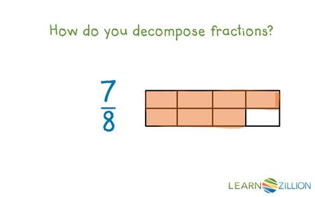 How do you decompose fractions?. In this lesson you will learn how to decompose a fraction by breaking up the fraction into a sum of fractions.