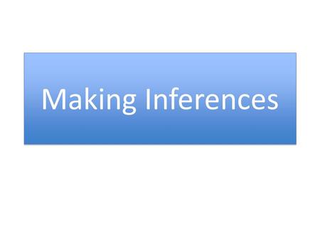Making Inferences. An inference is… What the text says My thoughts - background knowledge (Reading between the lines)
